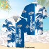 Keystone Light USA Flag Cross Stitch Full Printing Aloha Summer Beach Hawaiian Shirt – Black Blue