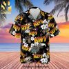 Kiss Rock Band And Floral Pattern Full Printing Hawaiian Shirt