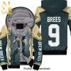 Drew Brees New Orleans Saints Colorful Background Best Outfit Unisex Fleece Hoodie