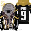 Drew Brees New Orleans Saints Stadium Background Best Combo 3D Unisex Fleece Hoodie