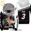 Dwyane Wade 3 Miami Heat Legend Vice Background New Outfit Full Printed Unisex Fleece Hoodie