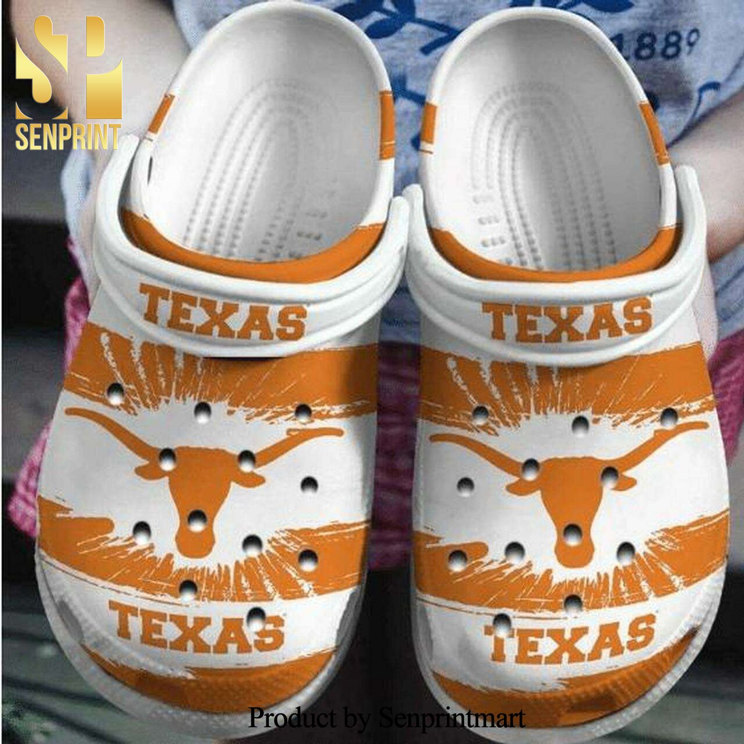 Texas Longhorns Rubber Crocs Sandals