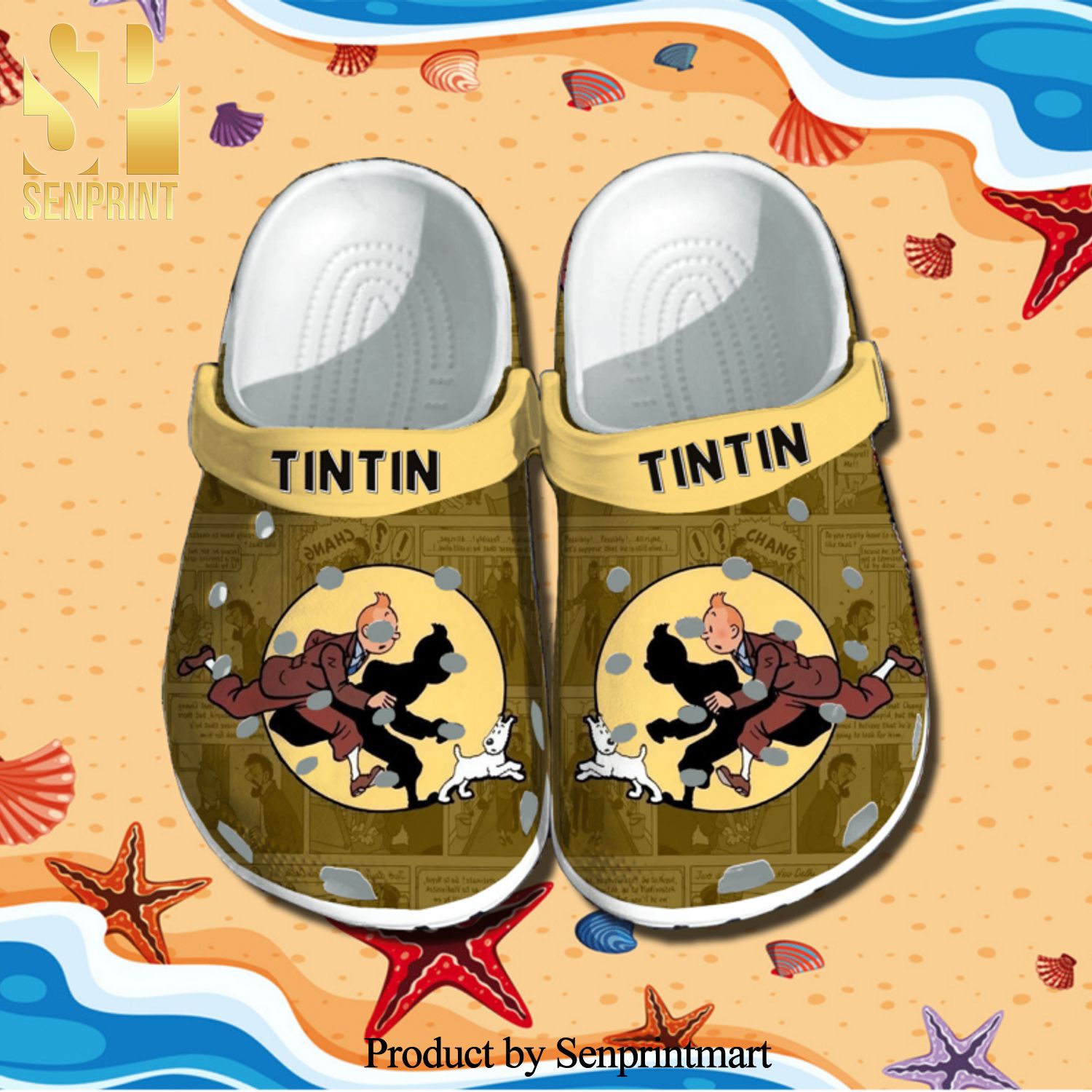 The Adventures Of Tintin Hypebeast Fashion Unisex Crocs Crocband Clog