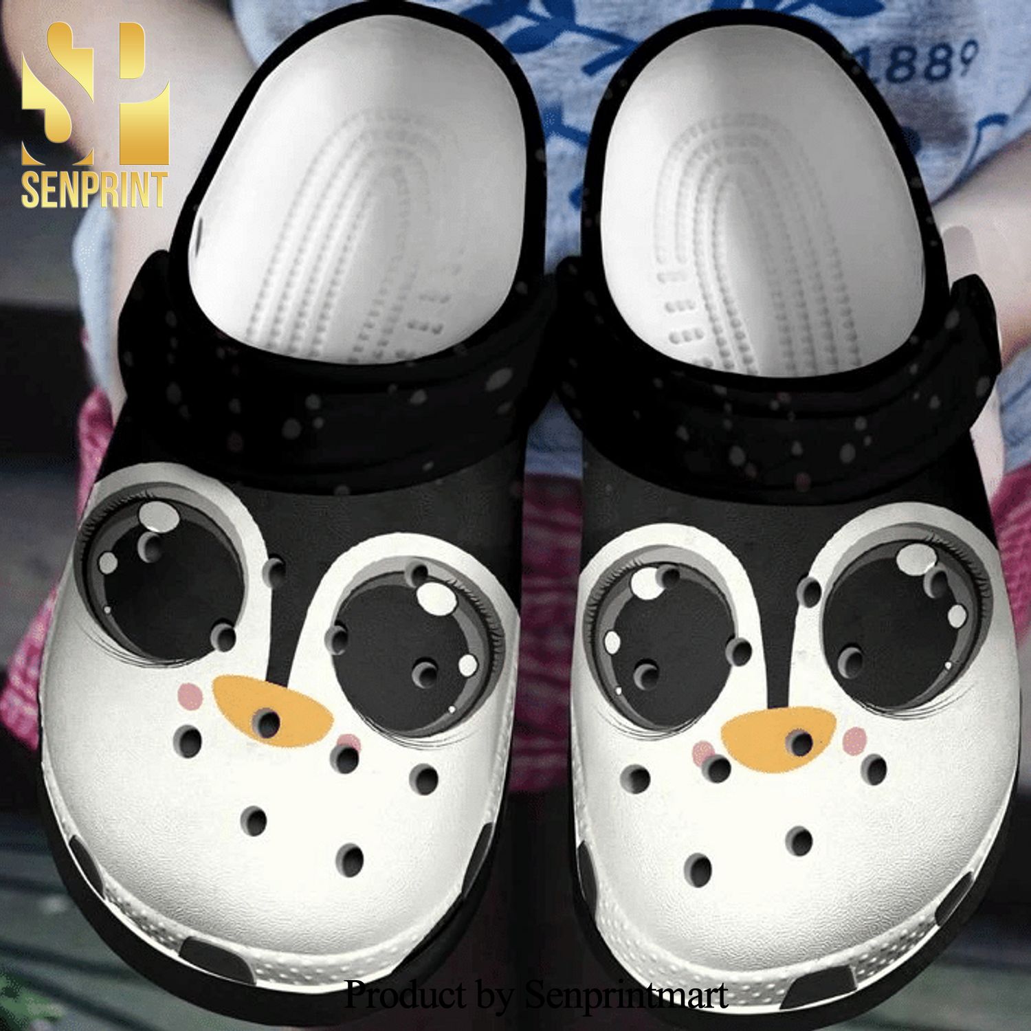The Cute Penguin Adventure Time Gift For Lover 3D Crocs Unisex Crocband Clogs