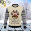 Book And Dogs Holiday Time Christmas Wool Knitted Sweater