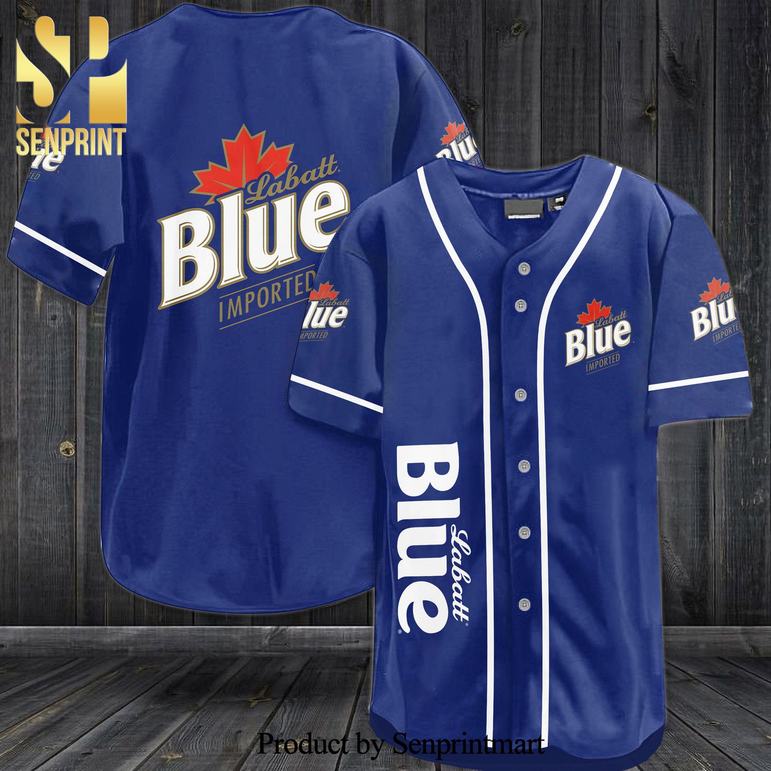 Labatt Blue Imported All Over Print Baseball Jersey