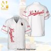 Leinenkugel’s Palm Tree Full Printing Aloha Summer Beach Hawaiian Shirt – Red White