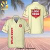 Lone Star Beer Plam Tree Full Printing Aloha Summer Beach Hawaiian Shirt – White Yellow