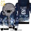 Ezekiel Elliott 21 Dallas Cowboys Super Bowl Nfc East Division Best Combo Full Printing Unisex Fleece Hoodie