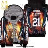 Ezekiel Elliott 21 Nfc East Division Champions Super Bowl Dallas Cowboys Thank You Fans New Fashion Full Printed Unisex Fleece Hoodie