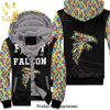 Fight Like A Baltimore Ravens Autism Support All Over Printed Unisex Fleece Hoodie