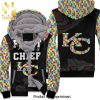 Fight Like A Los Angeles Chargers Autism Support New Style Unisex Fleece Hoodie