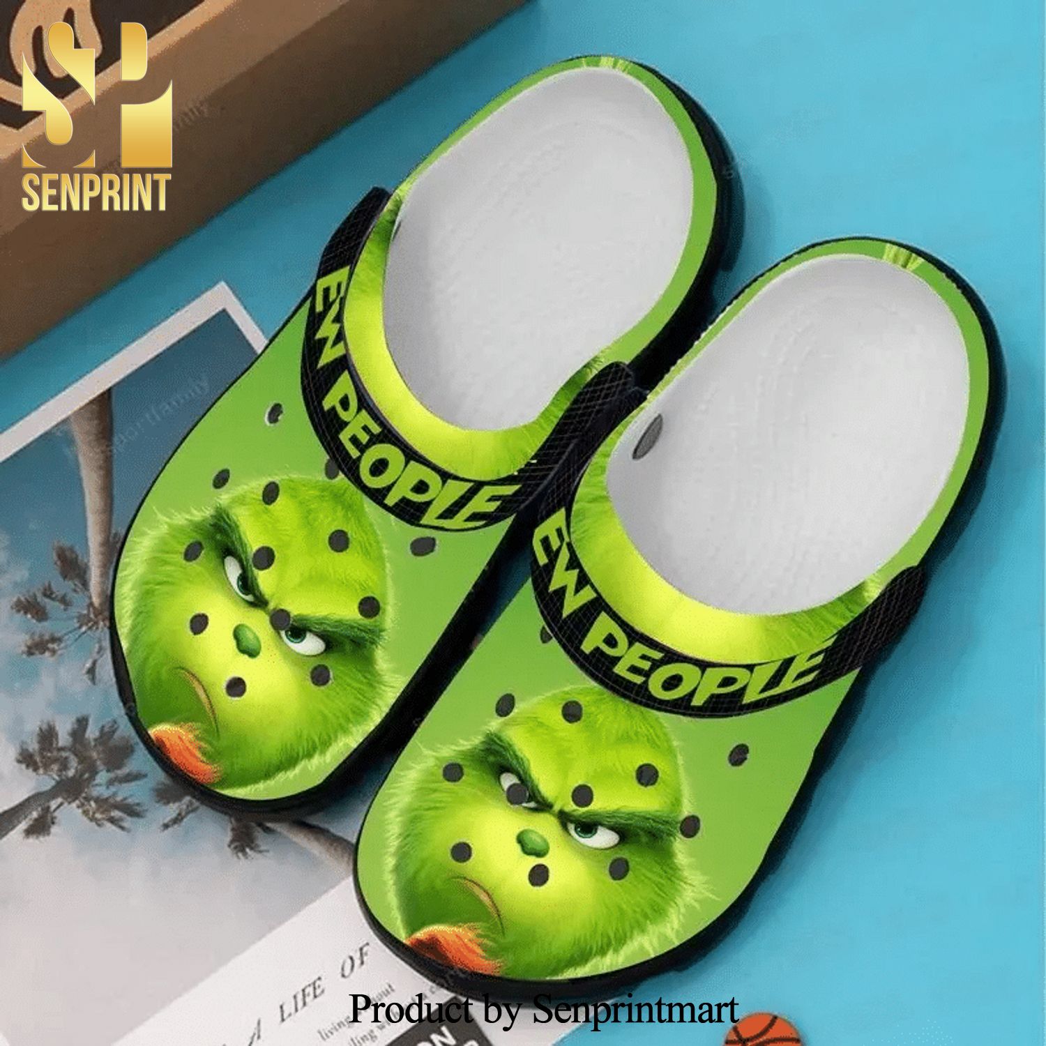 The Grinch Ew People For Lover 3D Crocs Shoes