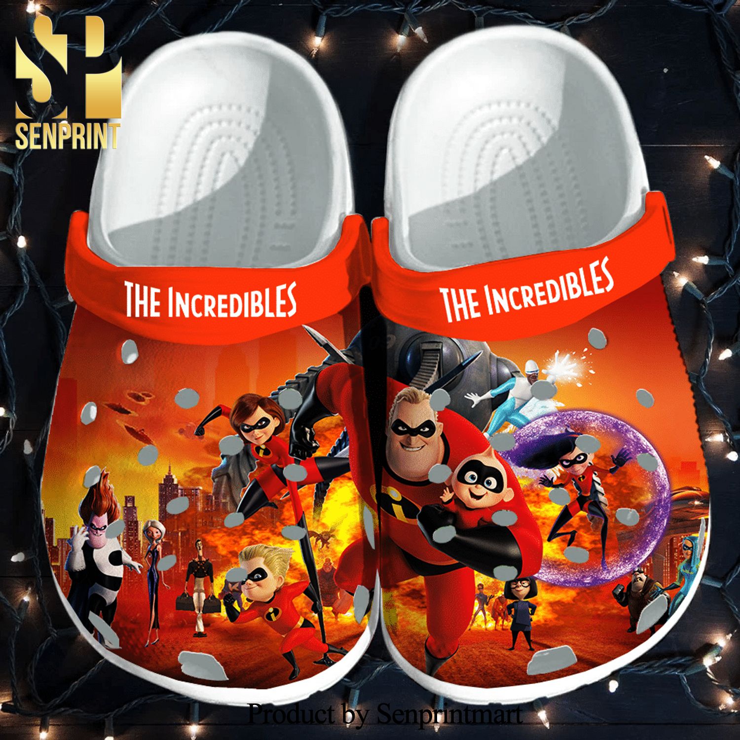 The Incredibles Gift For Fan Classic Water All Over Printed Crocs Unisex Crocband Clogs