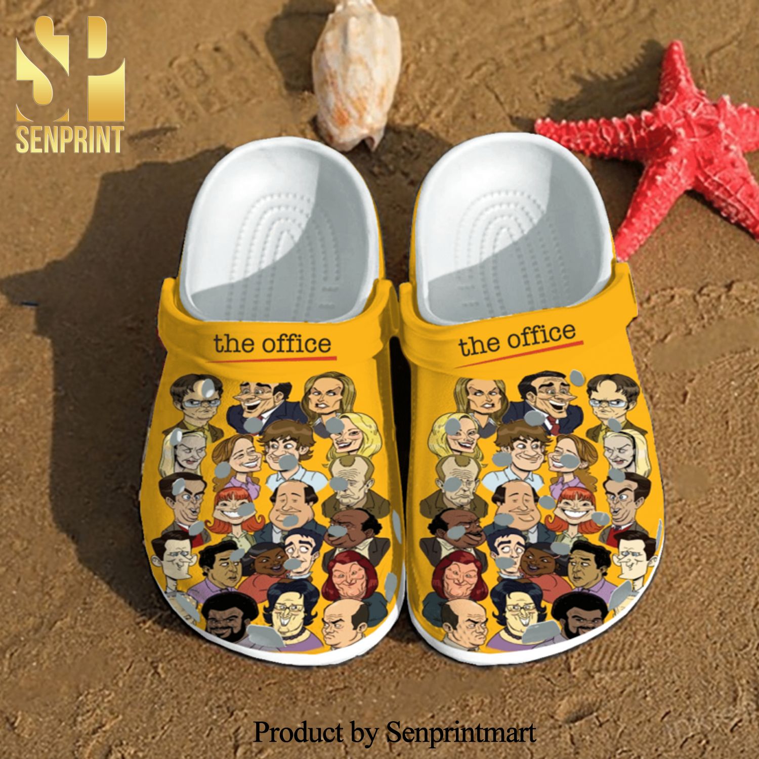 The Office Tv Series Full Printing Crocs Crocband Adult Clogs