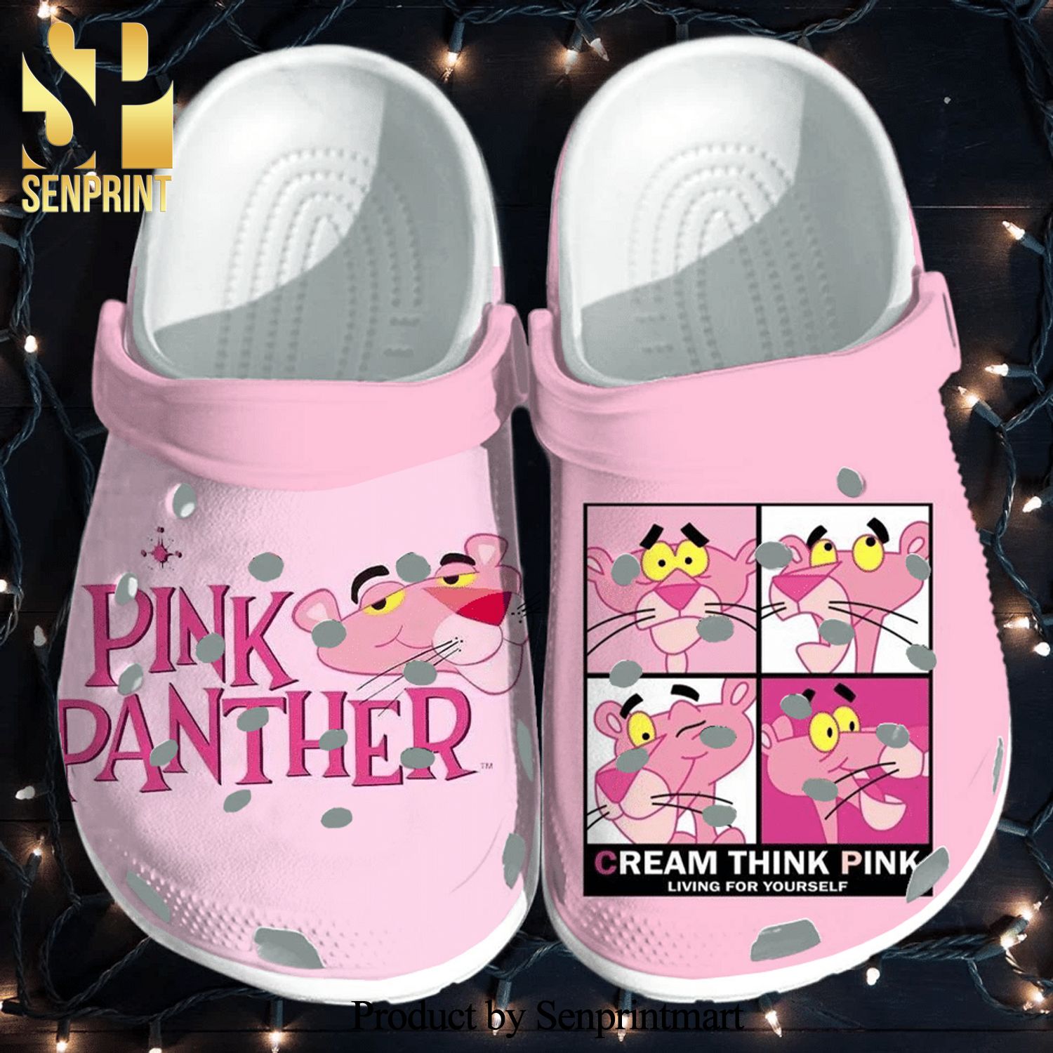 The Pink Panther Gift For Fan Classic Water 3D Crocs Crocband Clog