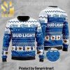 Bud Light Holiday Gifts Full Print Knitting Wool Sweater