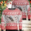 Bull Riding Xmas Gifts Full Printed Wool Ugly Christmas Sweater