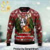 Bulldog Snacks Xmas Gifts Wool Knitted Sweater