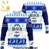 Bud Light Cat Meme Pattern Knit Christmas Sweater