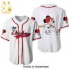 Mickey Mouse Characters Walt Disney Full Printing Baseball Jersey – White