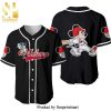 Mickey Mouse Disney Cartoon Graphics All Over Print Unisex Baseball Jersey – White