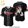Minnie Mouse Disney Cartoon Graphics All Over Print Unisex Baseball Jersey – White
