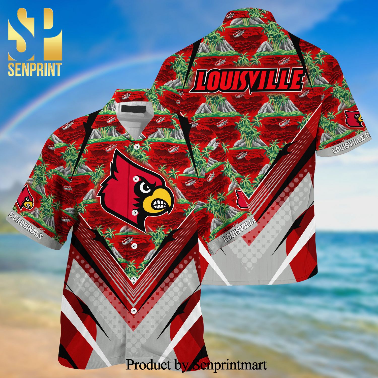 Louisville Cardinals Summer Hawaiian Shirt And Shorts For Sports Fans This Season