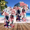 Maleficent Floral Disney Cartoon Graphics Full Printing Combo Hawaiian Shirt And Beach Shorts – Purple