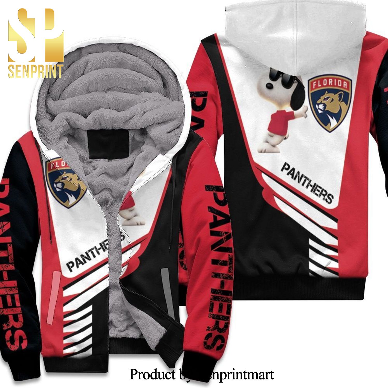 Florida Panthers Snoopy New Fashion Unisex Fleece Hoodie