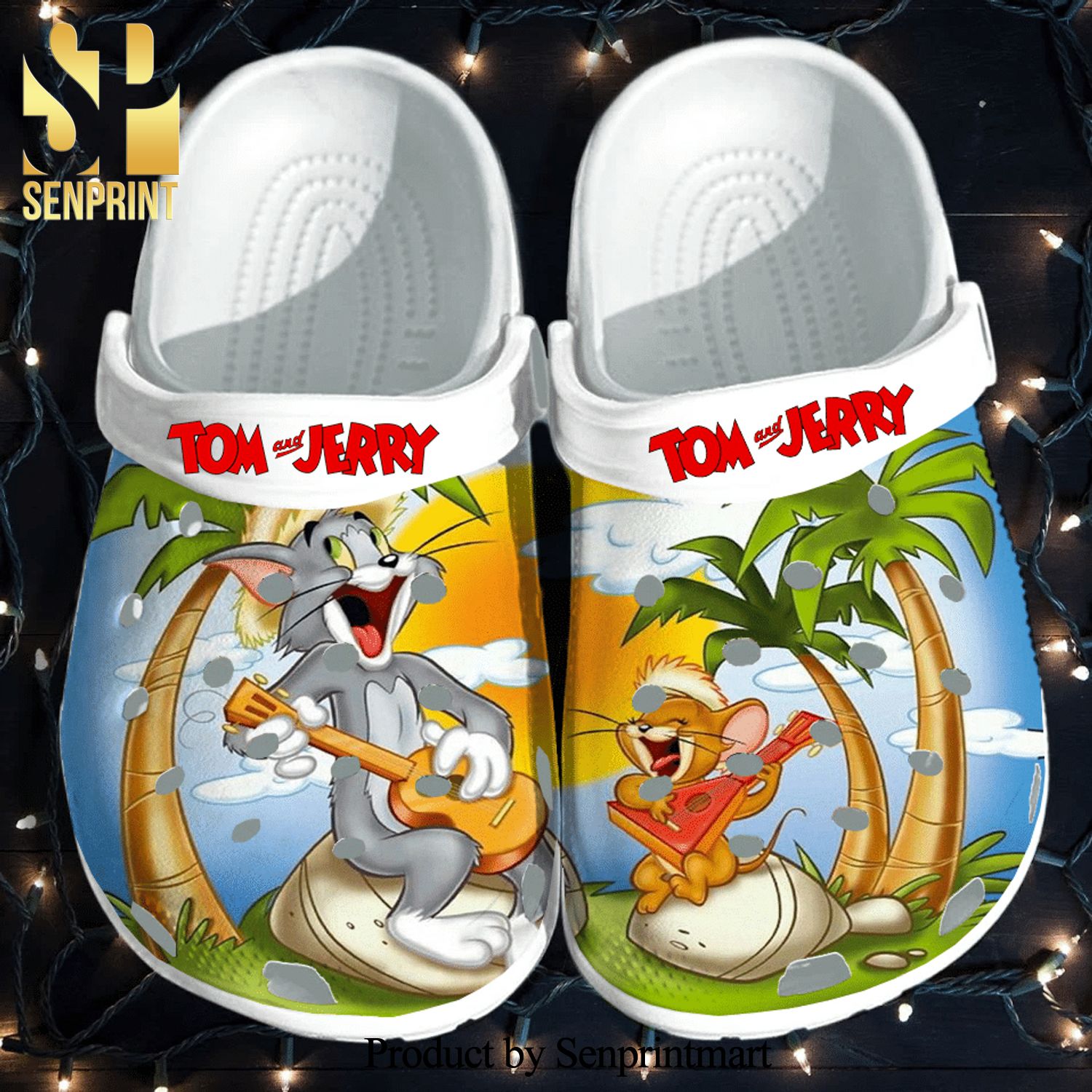 Tom And Jerry 2 For Men And Women Street Style Crocs Crocband