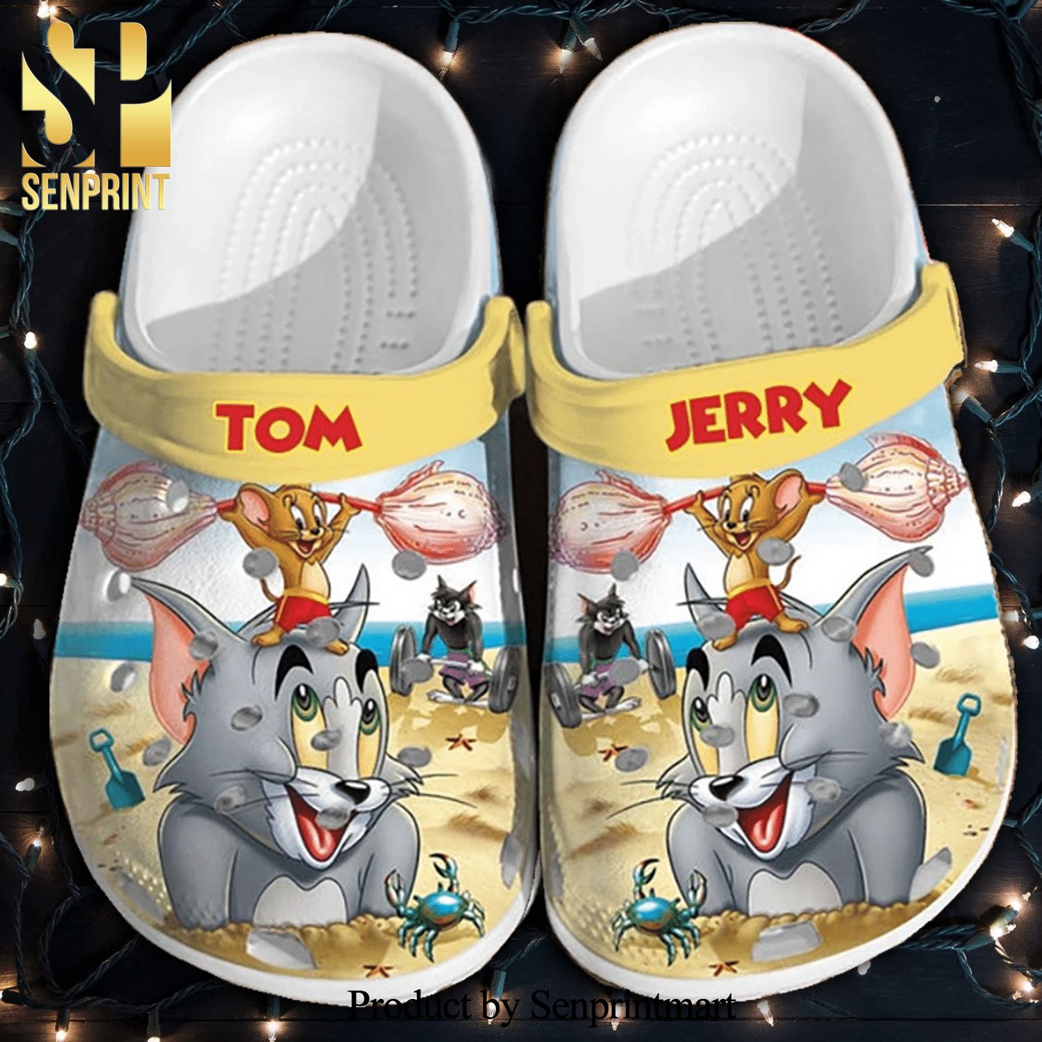 Tom And Jerry Character Cartoon Tv Comfortable Classic Waterar Crocband Crocs