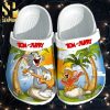 Tom And Jerry Weightlifting 3D Crocs Shoes