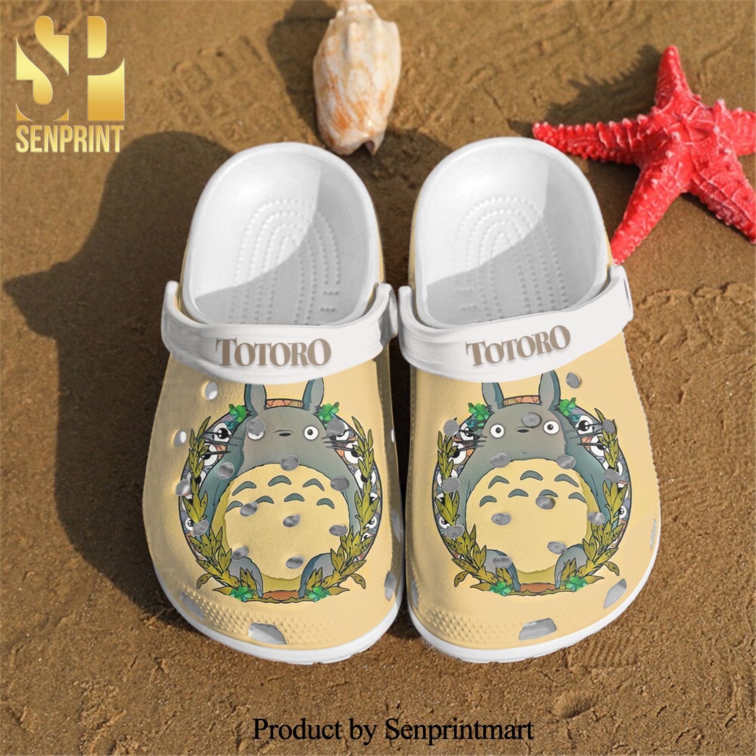Totoro Rubber Crocs Crocband In Unisex Adult Shoes
