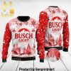 Busch Light Full Printed Ugly Wool Sweater