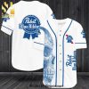 Pabst Blue Ribbon In My Veins Jesus In My Heart All Over Print Baseball Jersey – White