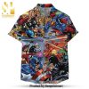 Marvel Movies Comics Hero Head Pattern Full Printing Hawaiian Shirt
