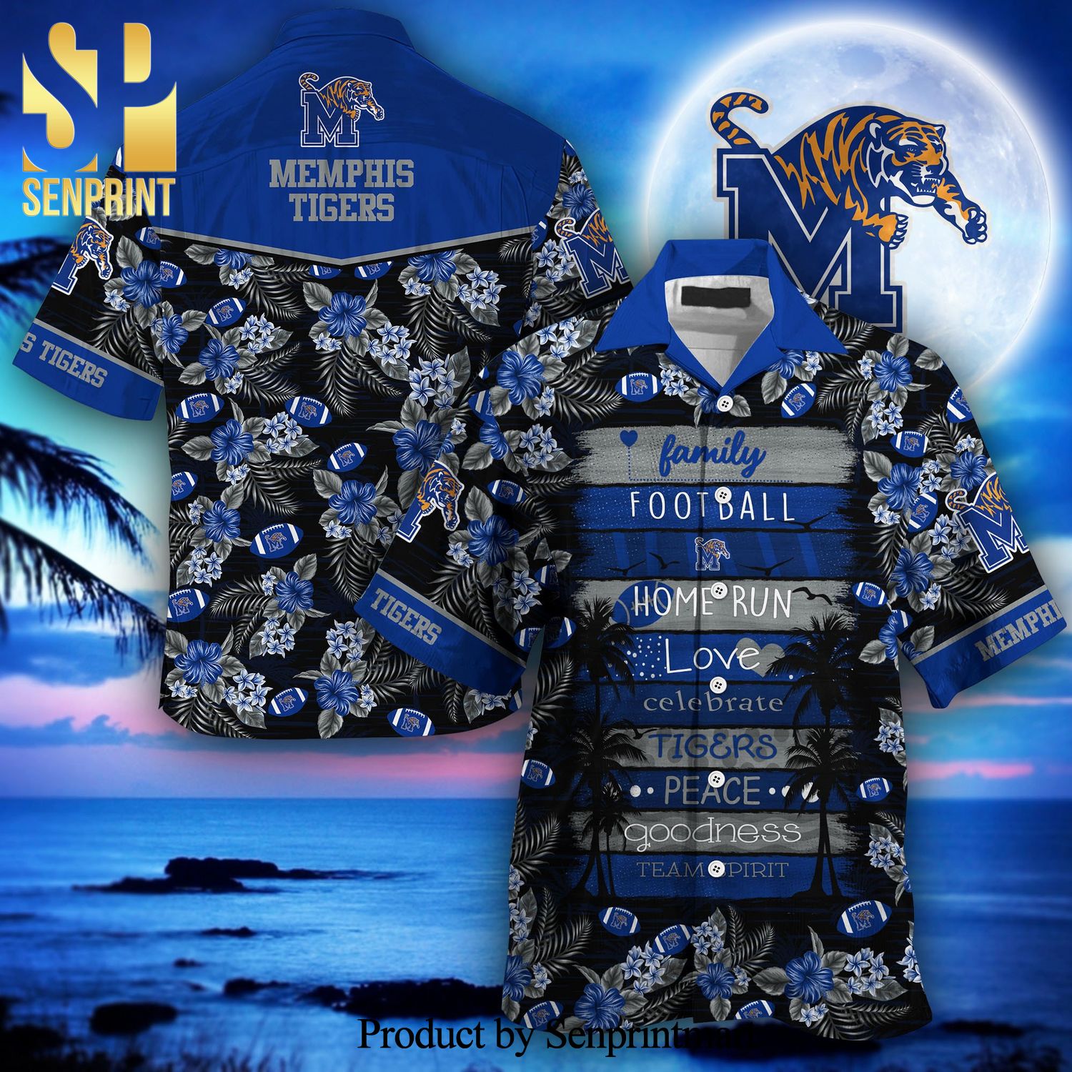 Memphis Tigers 3D Hawaiian Shirt New Gift For Summer