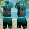 Mercedes AMG Petronas F1 Team Pirelli Ineos Ubs Full Printing Short Sleeve Dress Shirt Hawaiian Summer Aloha Beach Shirt – Black White Navy