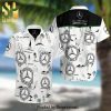 Lacrosse Sport Full Printing Flowery Aloha Summer Beach Hawaiian Shirt – Black
