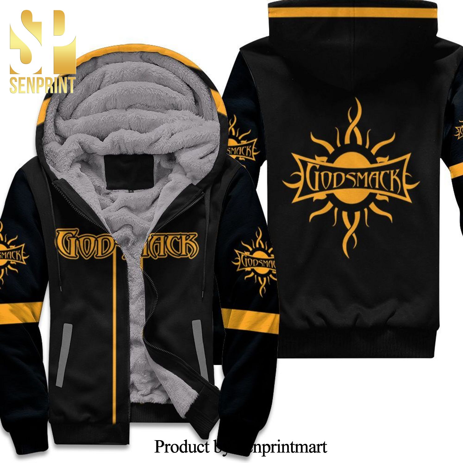 Godsmack Band Logo For Rock Music Fan Street Style Unisex Fleece Hoodie