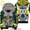 Green Bay Packers 1 Seed NFC North Division Champions Super Bowl Best Combo All Over Print Unisex Fleece Hoodie