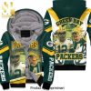 Green Bay Packers Aaron Jones 33 Personalized Hot Version All Over Printed Unisex Fleece Hoodie