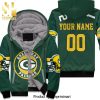 Green Bay Packers Aaron Rodgers 12 And Brett Favre 4 Personalized All Over Print Unisex Fleece Hoodie