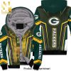 Green Bay Packers Aaron Rodgers 12 And Brett Favre 4 All Over Printed Unisex Fleece Hoodie