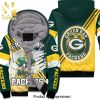 Green Bay Packers Aaron Rodgers 12 Illustrated Personalized 3D Unisex Fleece Hoodie