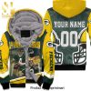 Green Bay Packers Aaron Rodgers 12 NFL Season Champion Nfc North Winner Thanks Personalized Street Style Unisex Fleece Hoodie