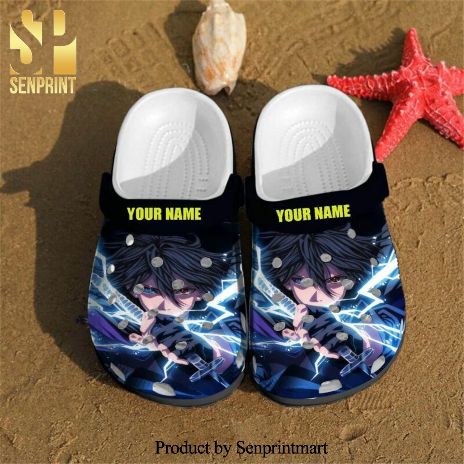 Uchiha Sasuke Anime Custom Name 102 Gift For Lover 3D Classic Crocs Crocband Clog