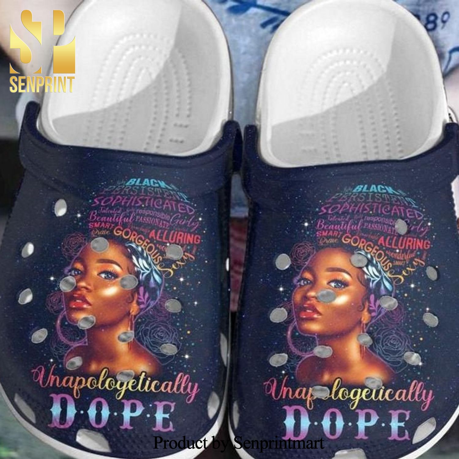 Unapologetically dope crocs birth month gift back girl New Outfit Classic Crocs Crocband Clog