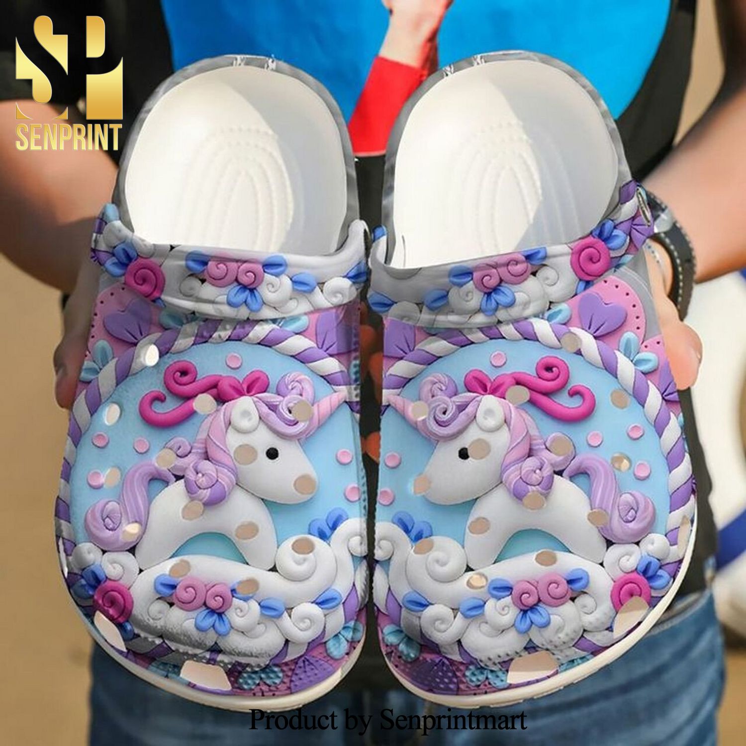 Unicorn Heart Candy 102 Gift For Lover All Over Printed Unisex Crocs Crocband Clog